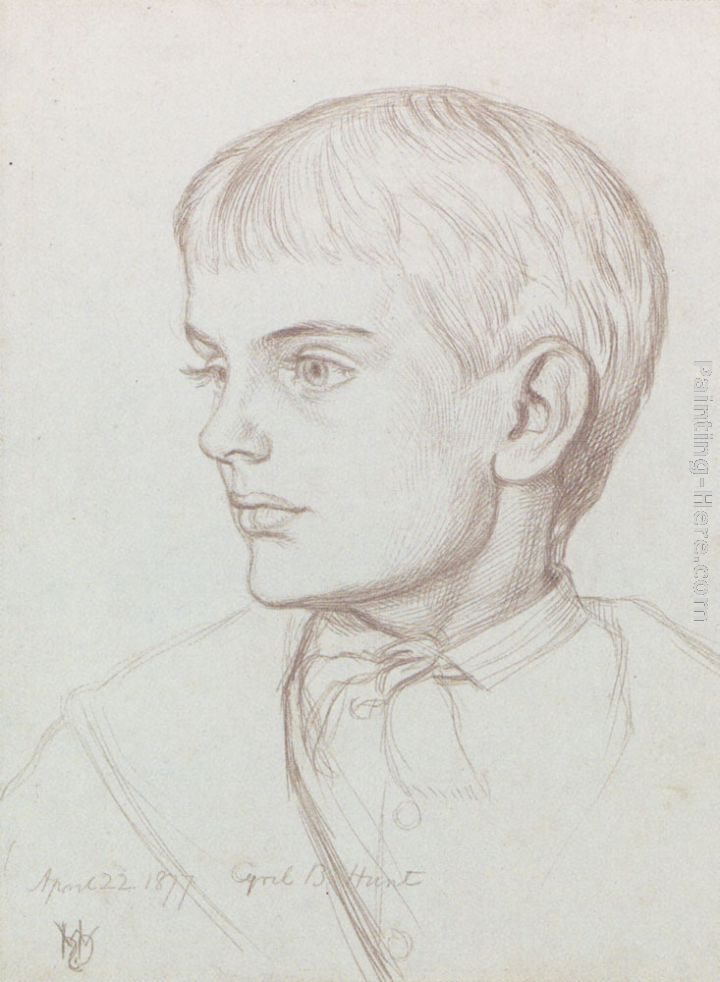 William Holman Hunt Portrait Of Marion Edith Holman Hunt